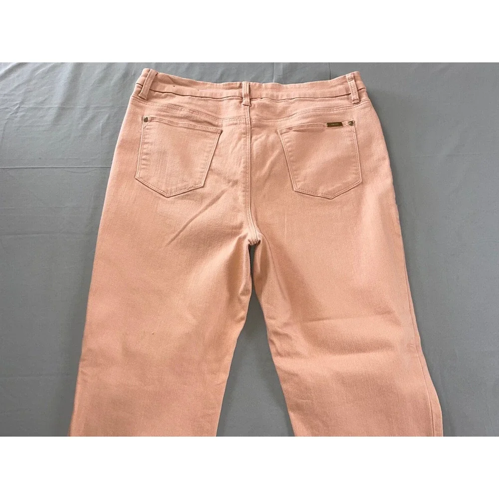 Chico's So Slimming Girlfriend Slim Leg Ankle Jeans w/ Studded Cuffs. 12R, EUC!! - Picture 8 of 9